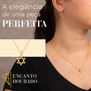 Colar Estrela de Davi Banhado - DeusJoy.com