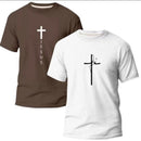Kit 2 Camiseta Evangélica Fé em Jesus - DeusJoy.com