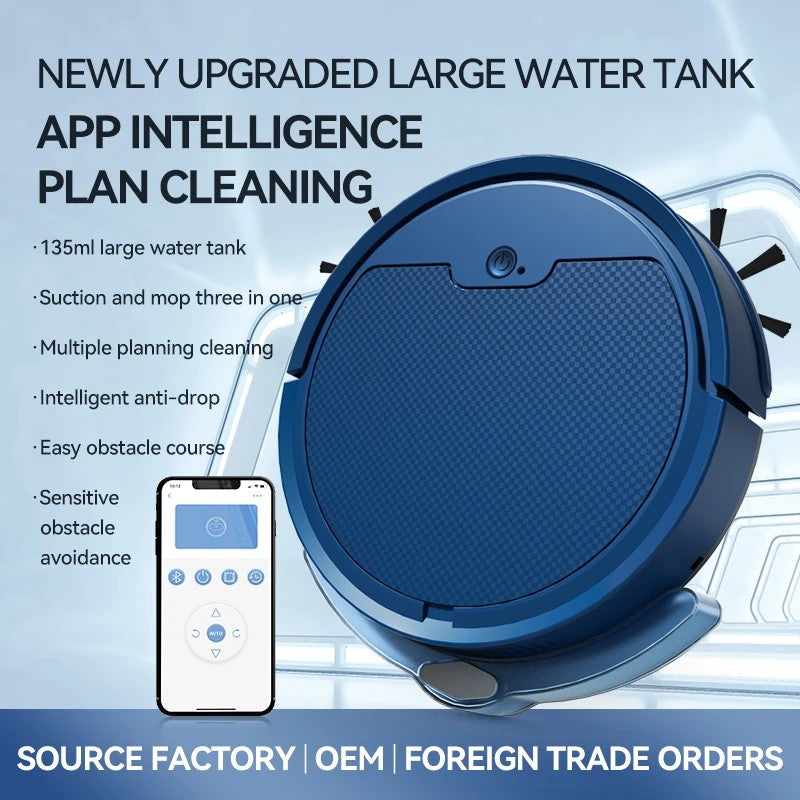 SmartClean Max 2000 – Robô Aspirador Inteligente com Controle e Alto Poder de Sucção