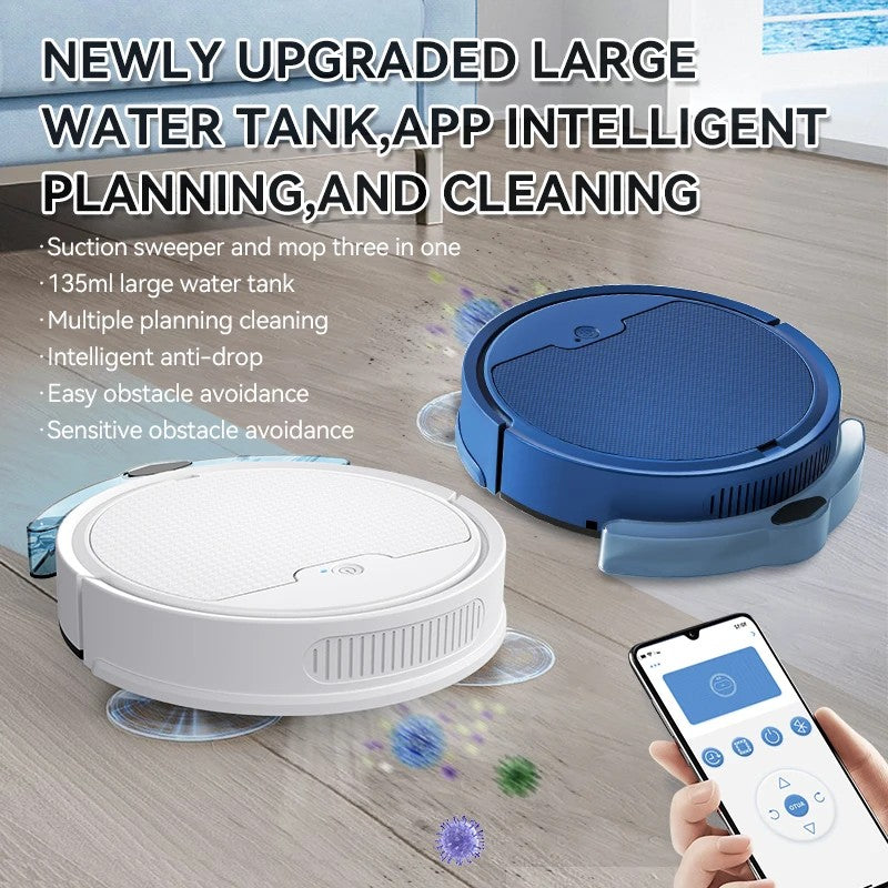 SmartClean Max 2000 – Robô Aspirador Inteligente com Controle e Alto Poder de Sucção