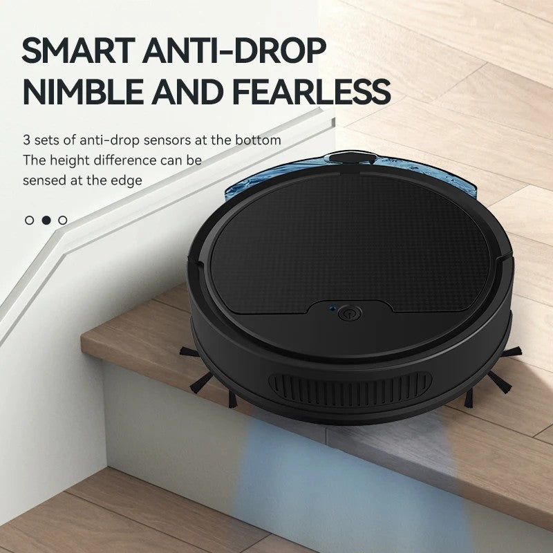 SmartClean Max 2000 – Robô Aspirador Inteligente com Controle e Alto Poder de Sucção