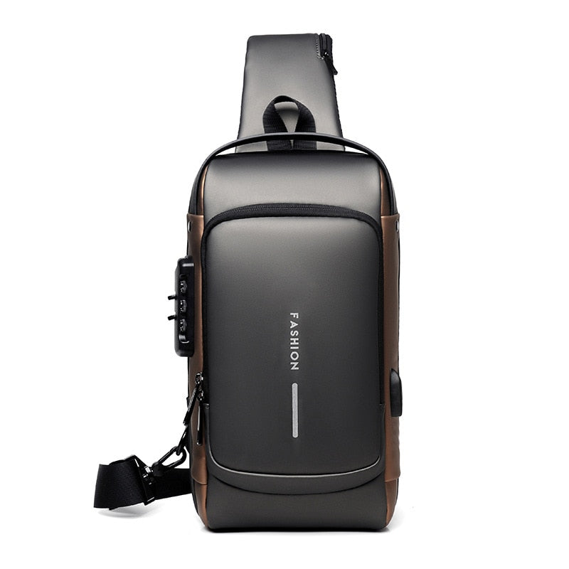 SecureBag Pro | Bolsa de Ombro Antifurto com Carregamento USB