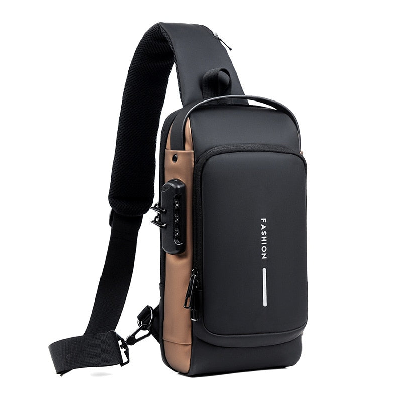 SecureBag Pro | Bolsa de Ombro Antifurto com Carregamento USB