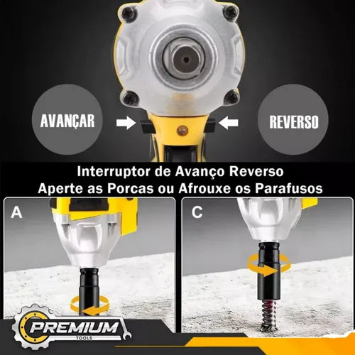 Furadeira de Impacto 48v Profissional Nk-30029 Maleta 35 Peças