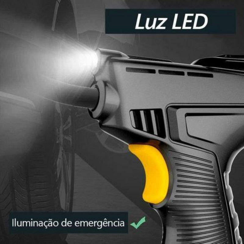 Calibrador De Pneus TurboCalibra + 3 Bicos Diferentes | Safe Pistol