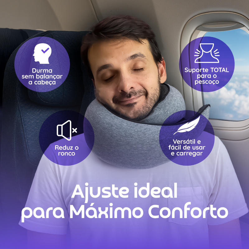 TravelNest – Travesseiro de Viagem Ergonômico