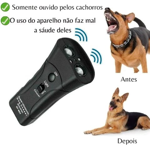 UltraLatido Pró | Aparelho Anti Latido  - Adestrador de Cães com Lanterna