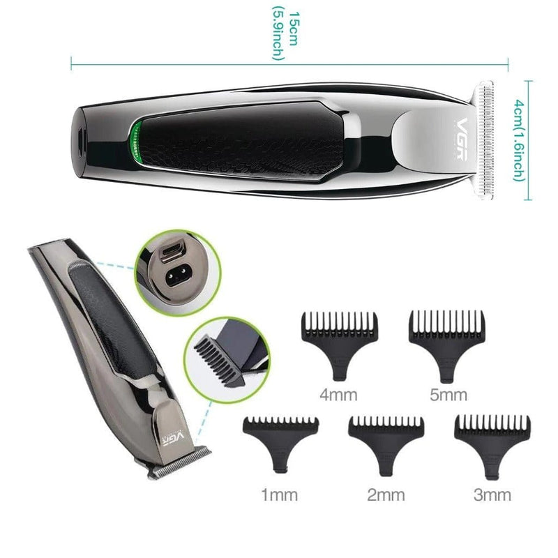 Barbeador VGR - Corte Profissional Cabelo E Barba Cabelereiro - DeusJoy.com