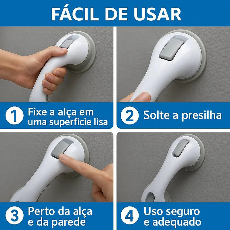 Barra de Apoio Portátil para Banheiro - SafeGrip Pro