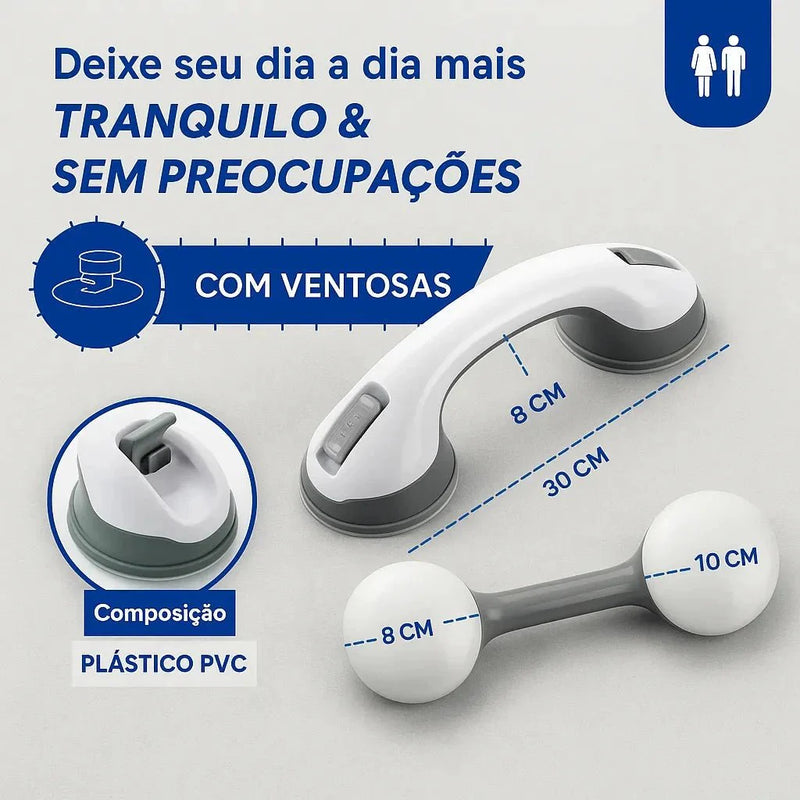Barra de Apoio Portátil para Banheiro - SafeGrip Pro