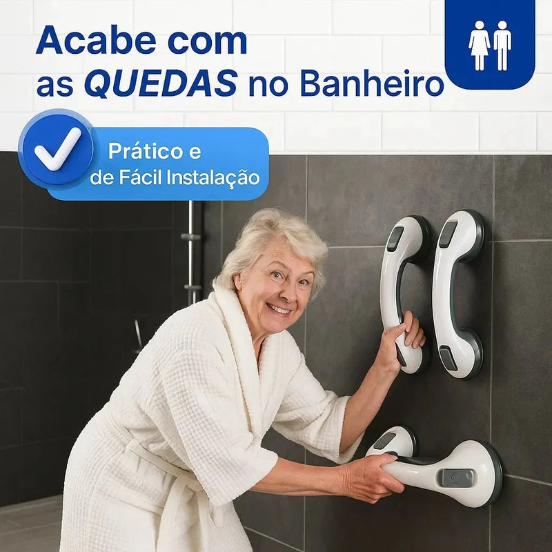 Barra de Apoio Portátil para Banheiro - SafeGrip Pro