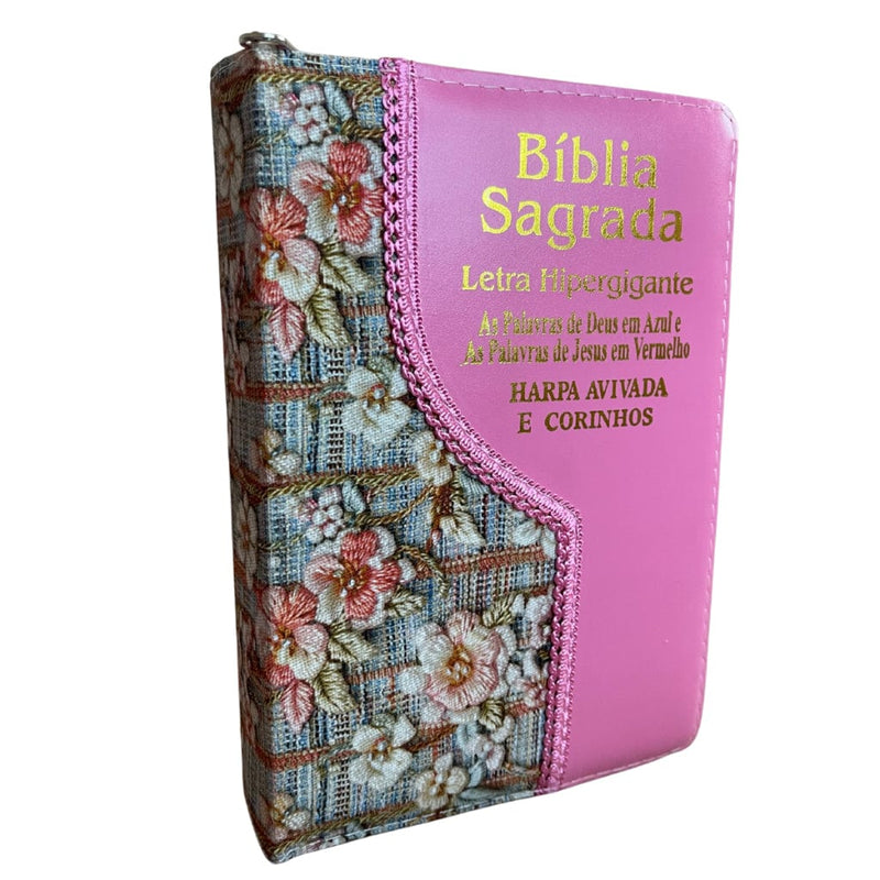 Bíblia Sagrada Letra Hiper Gigante com Ziper - DeusJoy.com