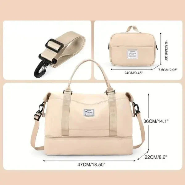 Bolsa-Mala com Bolsos Multifuncionais - Elegância Urbana