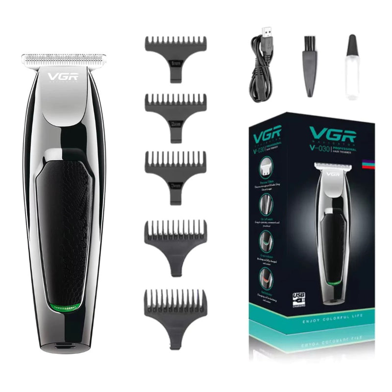 Barbeador VGR - Corte Profissional Cabelo E Barba Cabelereiro