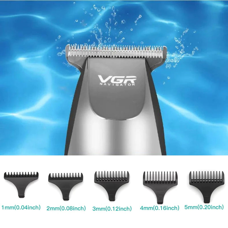 Barbeador VGR - Corte Profissional Cabelo E Barba Cabelereiro
