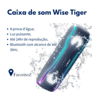 Caixa de Som Bluetooth Impermeável - Wise Tiger SoundPro - DeusJoy.com