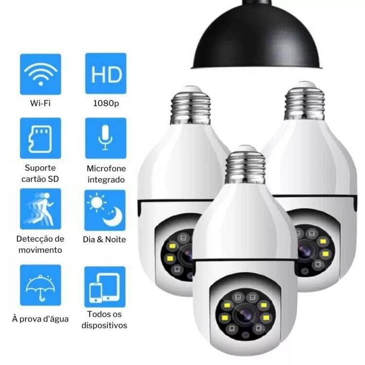 Vision360 - Câmera de Segurança Full HD Wi-Fi Inteligente