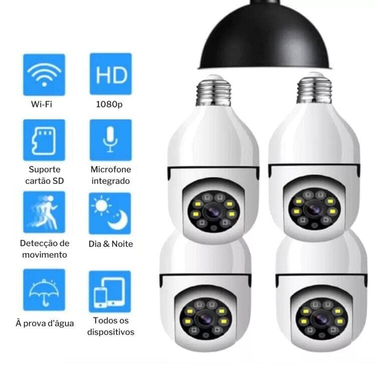 Vision360 - Câmera de Segurança Full HD Wi-Fi Inteligente
