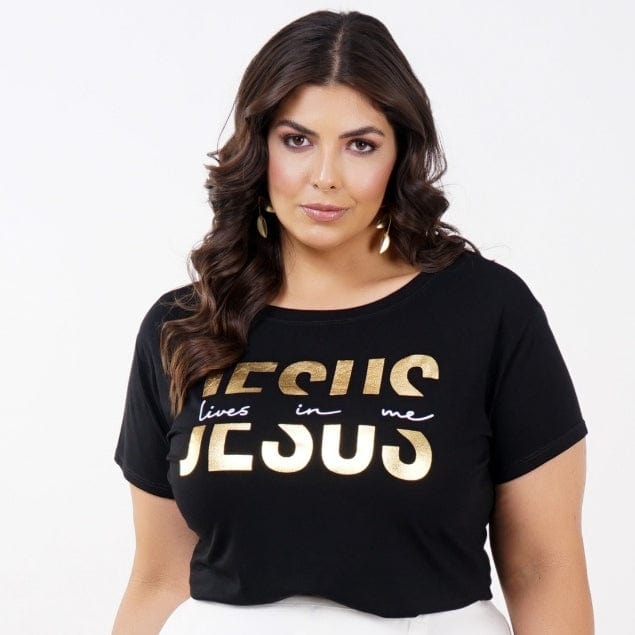 Camiseta Feminina T-shirt Moda Evangelica Jesus - DeusJoy.com