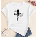 Camiseta - Porque Ele Vive - Moda Evangélica - DeusJoy.com