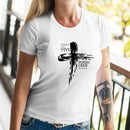 Camiseta - Porque Ele Vive - Moda Evangélica - DeusJoy.com