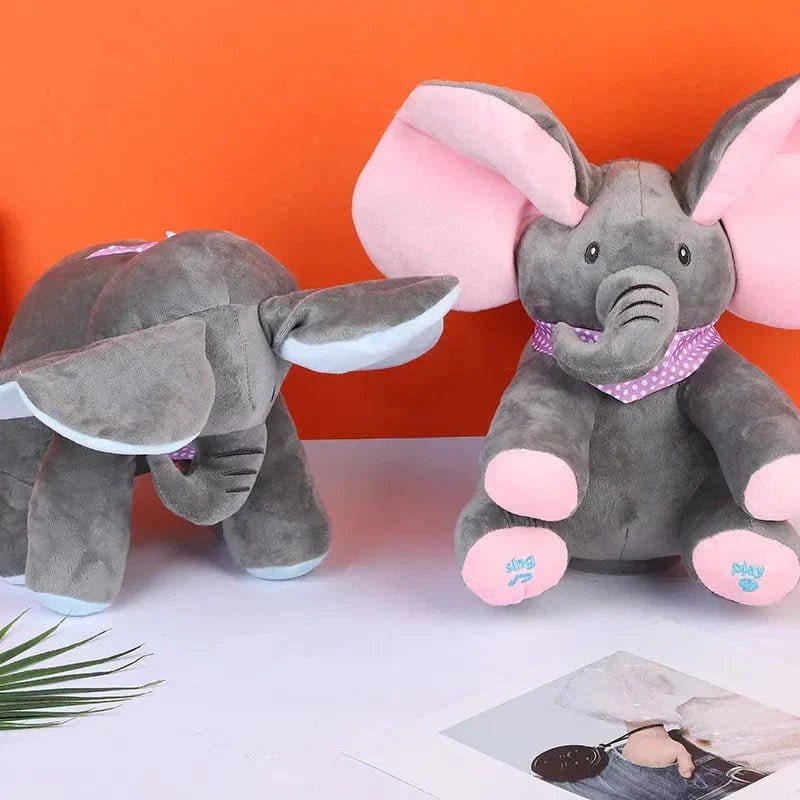 Elefante de Pelúcia que Canta e Interage - DeusJoy.com