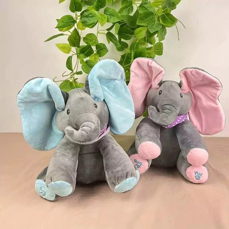Elefante de Pelúcia que Canta e Interage - DeusJoy.com
