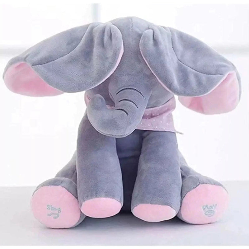Elefante de Pelúcia que Canta e Interage - DeusJoy.com