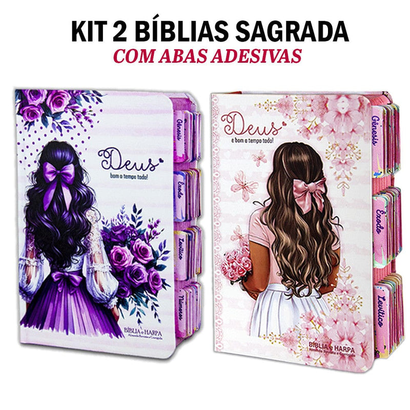 Kit 2 Bíblia Sagrada Evangélica - DeusJoy.com