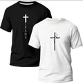 Kit 2 Camiseta Evangélica Fé em Jesus - DeusJoy.com