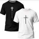 Kit 2 Camiseta Evangélica Fé em Jesus - DeusJoy.com