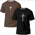 Kit 2 Camiseta Evangélica Fé em Jesus - DeusJoy.com