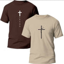 Kit 2 Camiseta Evangélica Fé em Jesus - DeusJoy.com