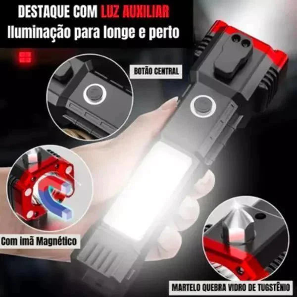 Lanterna Indestrutível 4 em 1 - Ultra Potência Max