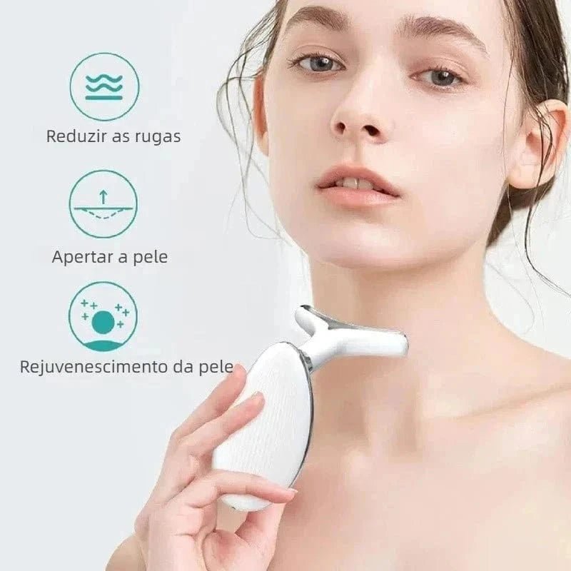 Massageador Facial com Fototerapia Anti - Rugas - DeusJoy.com