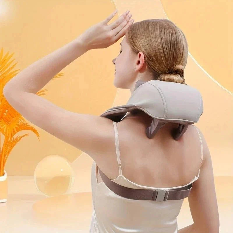 RelaxNeck Massageador Inteligente com Aquecimento – Pescoço e Ombros Sem Dor
