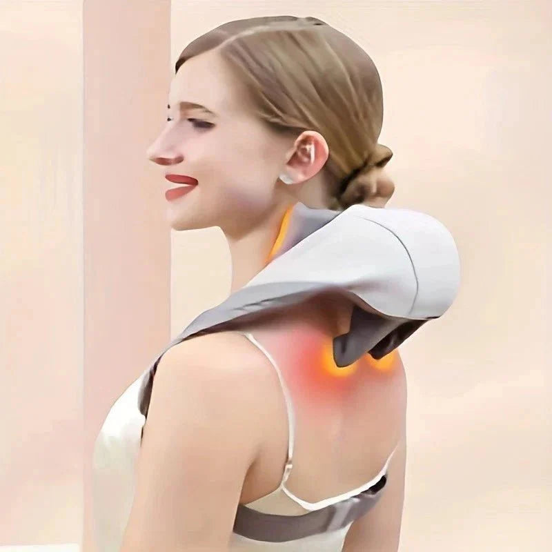 RelaxNeck Massageador Inteligente com Aquecimento – Pescoço e Ombros Sem Dor