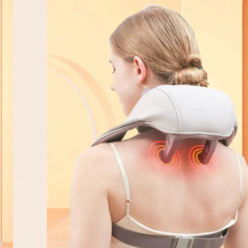 RelaxNeck Massageador Inteligente com Aquecimento – Pescoço e Ombros Sem Dor