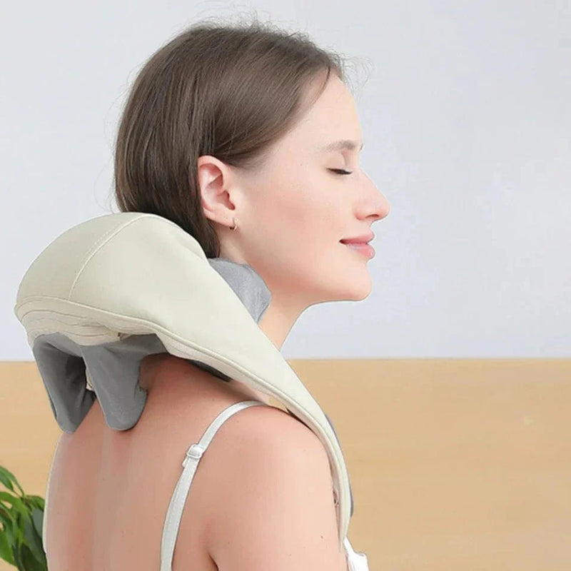 RelaxNeck Massageador Inteligente com Aquecimento – Pescoço e Ombros Sem Dor