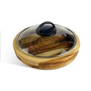 MesaNobre| Gamela Redonda Em Madeira com Tampa - DeusJoy.com