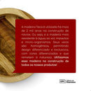 MesaNobre| Gamela Redonda Em Madeira com Tampa - DeusJoy.com