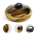 MesaNobre| Gamela Redonda Em Madeira com Tampa - DeusJoy.com