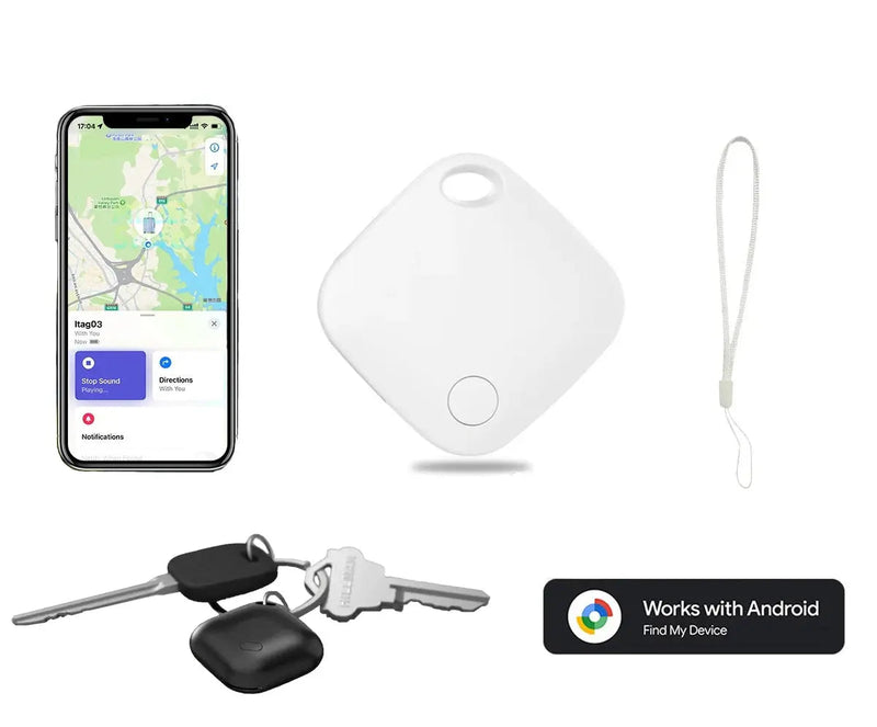 Mini Rastreador GPS iPhone/ Android  SeguraMe – Localizador de Chaves, Mochilas e Objetos