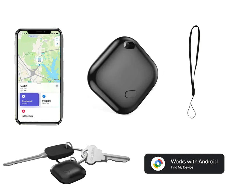 Mini Rastreador GPS iPhone/ Android  SeguraMe – Localizador de Chaves, Mochilas e Objetos