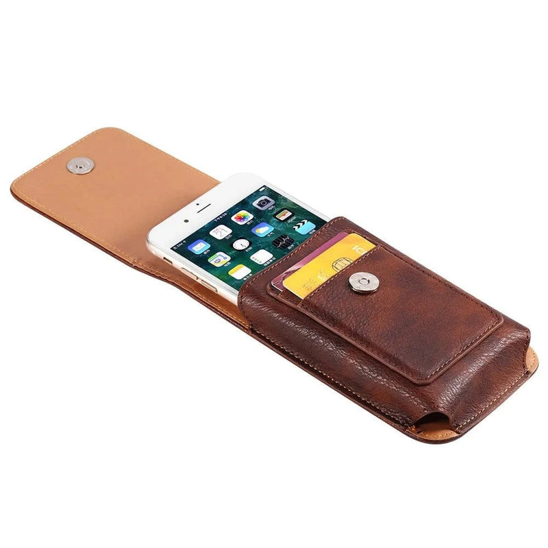 Porta Celular Universal de Couro - DeusJoy.com