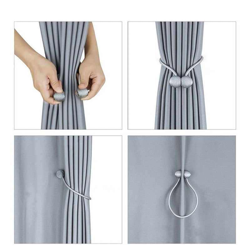 Prendedor Cortina Esférica Magnética. - DeusJoy.com