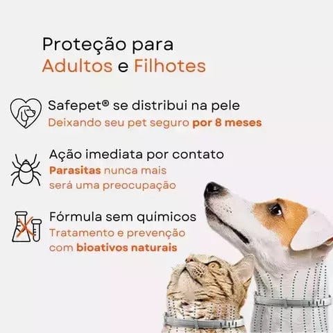 ProtegePet - Colar Anti Pulgas e Carrapatos - DeusJoy.com