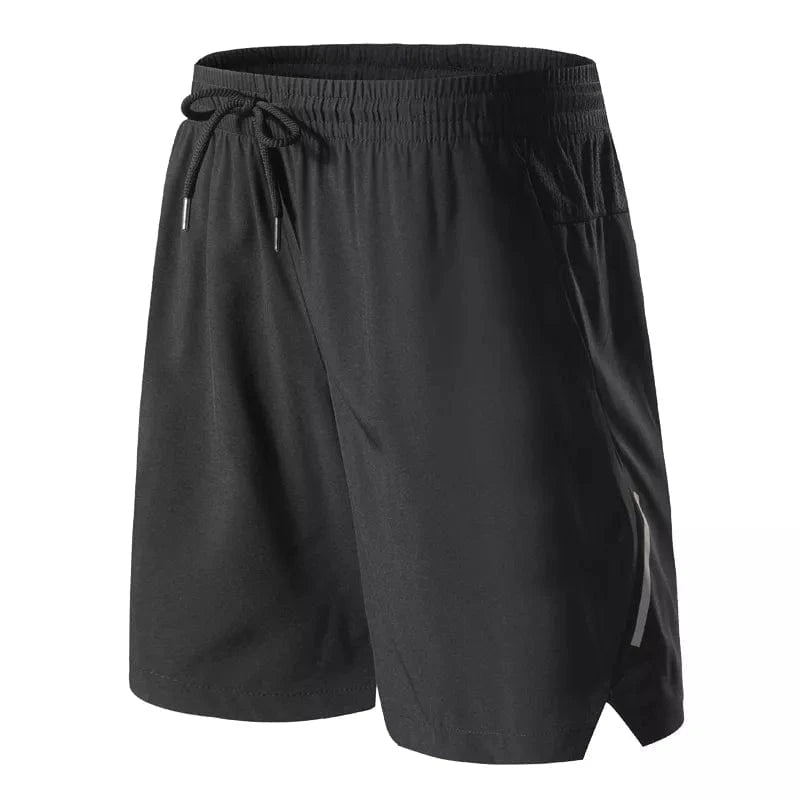 Shorts Masculinos de Esporte com Faixa Refletiva e Bolsos - DeusJoy.com