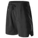 Shorts Masculinos de Esporte com Faixa Refletiva e Bolsos - DeusJoy.com