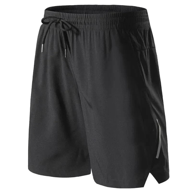 Shorts Masculinos de Esporte com Faixa Refletiva e Bolsos - DeusJoy.com
